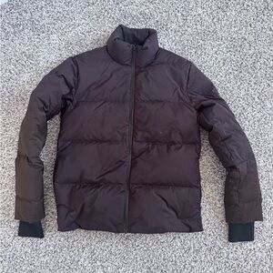 Women Brown Puffer Jacket size small